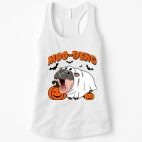 Funny Moo Deng Halloween Boo Ghost Costume Moo Deng Lover Womens Tank Top