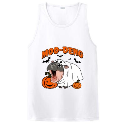 Funny Moo Deng Halloween Boo Ghost Costume Moo Deng Lover PosiCharge Competitor Tank