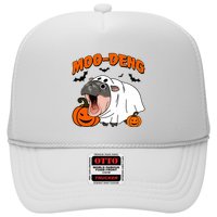 Funny Moo Deng Halloween Boo Ghost Costume Moo Deng Lover Trucker Hat