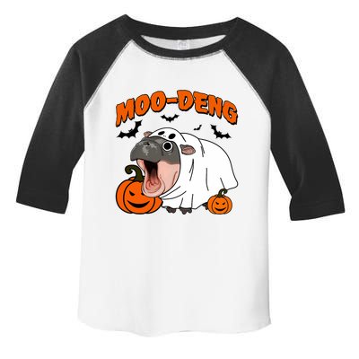 Funny Moo Deng Halloween Boo Ghost Costume Moo Deng Lover Toddler Fine Jersey T-Shirt