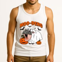 Funny Moo Deng Halloween Boo Ghost Costume Moo Deng Lover Tank Top