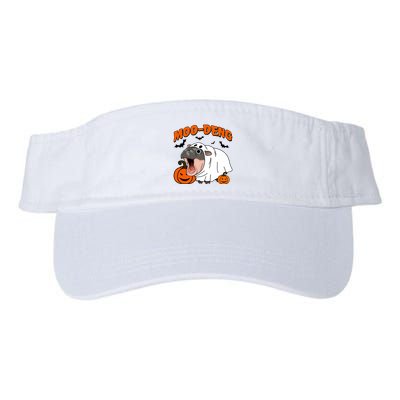 Funny Moo Deng Halloween Boo Ghost Costume Moo Deng Lover Visor