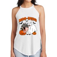 Funny Moo Deng Halloween Boo Ghost Costume Moo Deng Lover Women's Perfect Tri Rocker Tank