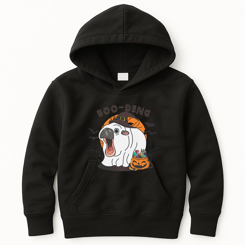 Funny Moo Deng Pumpkin Halloween Costumes Pygmy Hippopotamus Gift Kids Hoodie
