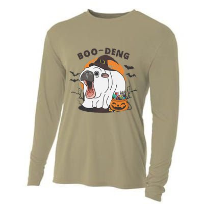 Funny Moo Deng Pumpkin Halloween Costumes Pygmy Hippopotamus Gift Cooling Performance Long Sleeve Crew