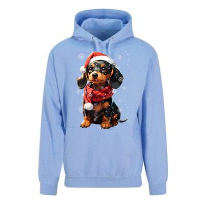 Funny Merry Doxie Christmas Dachshund Xmas Pajama Gift Unisex Surf Hoodie