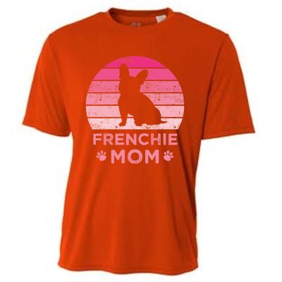 Frenchie Mom Dog Moms Mamma French Bulldog Cute Gift Cooling Performance Crew T-Shirt