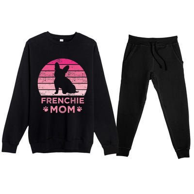 Frenchie Mom Dog Moms Mamma French Bulldog Cute Gift Premium Crewneck Sweatsuit Set