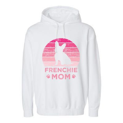 Frenchie Mom Dog Moms Mamma French Bulldog Cute Gift Garment-Dyed Fleece Hoodie