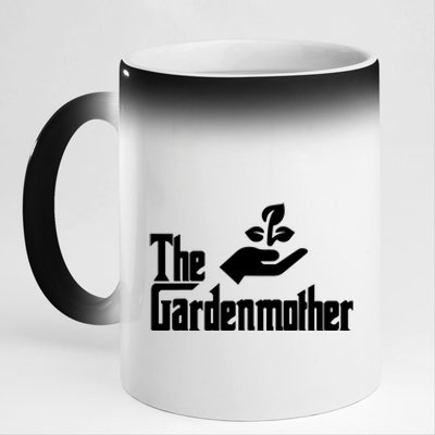 Funny Mothers Day The Gardenmother Gardener Gardening Mom 11oz Black Color Changing Mug