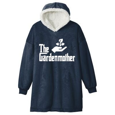 Funny Mothers Day The Gardenmother Gardener Gardening Mom Hooded Wearable Blanket