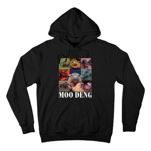 Funny Moo Deng Baby Pygmy Hippo Cute Zoo For Family Hoodie