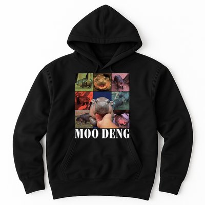 Funny Moo Deng Baby Pygmy Hippo Cute Zoo For Family Hoodie
