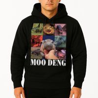 Funny Moo Deng Baby Pygmy Hippo Cute Zoo For Family Hoodie