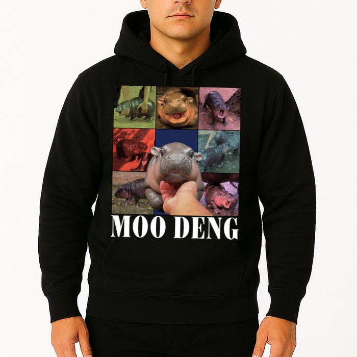 Funny Moo Deng Baby Pygmy Hippo Cute Zoo For Family Hoodie