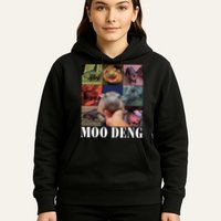Funny Moo Deng Baby Pygmy Hippo Cute Zoo For Family Hoodie
