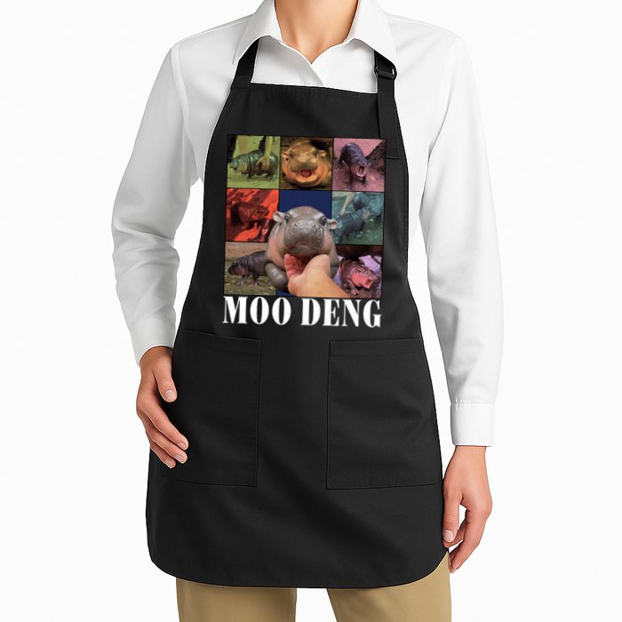 Funny Moo Deng Baby Pygmy Hippo Cute Zoo For Family Apron