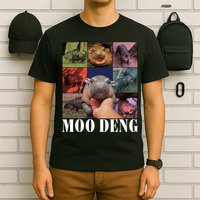 Funny Moo Deng Baby Pygmy Hippo Cute Zoo For Family T-Shirt