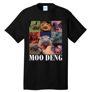 Funny Moo Deng Baby Pygmy Hippo Cute Zoo For Family Tall T-Shirt