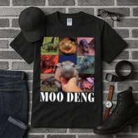 Funny Moo Deng Baby Pygmy Hippo Cute Zoo For Family Tall T-Shirt