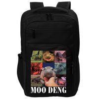 Funny Moo Deng Baby Pygmy Hippo Cute Zoo For Family Impact Tech Backpack