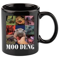 Funny Moo Deng Baby Pygmy Hippo Cute Zoo For Family 11oz C Handle Ceramic Mug