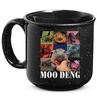 Funny Moo Deng Baby Pygmy Hippo Cute Zoo For Family 15oz Campfire Ceramic Mug
