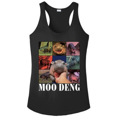 Funny Moo Deng Baby Pygmy Hippo Cute Zoo For Family Ladies PosiCharge Competitor Racerback Tank