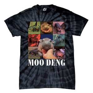 Funny Moo Deng Baby Pygmy Hippo Cute Zoo For Family Tie-Dye T-Shirt