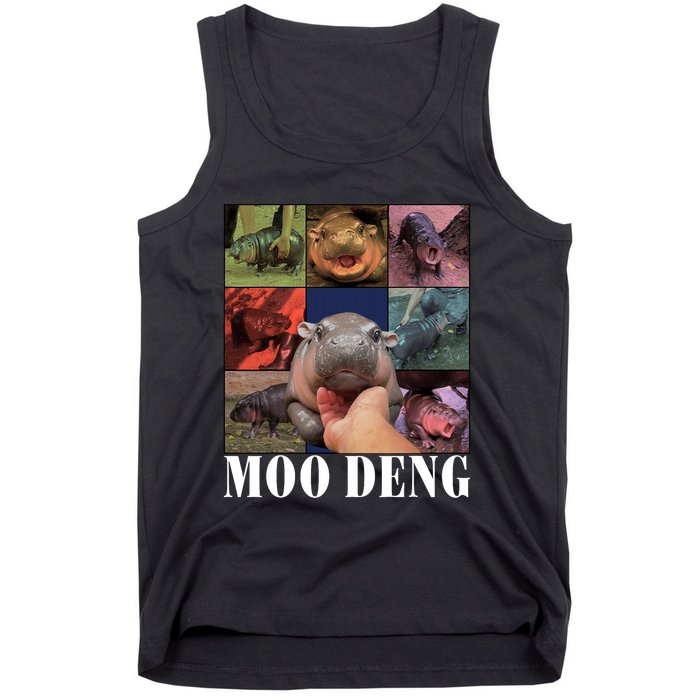 Funny Moo Deng Baby Pygmy Hippo Cute Zoo For Family Tank Top