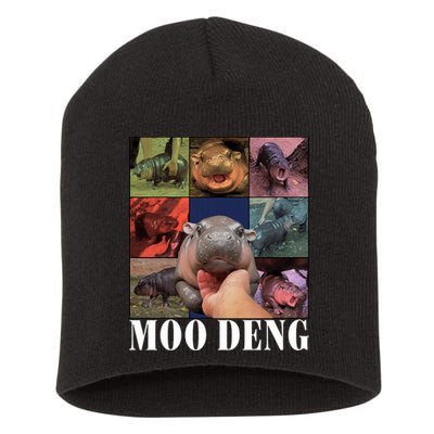 Funny Moo Deng Baby Pygmy Hippo Cute Zoo For Family Short Acrylic Beanie