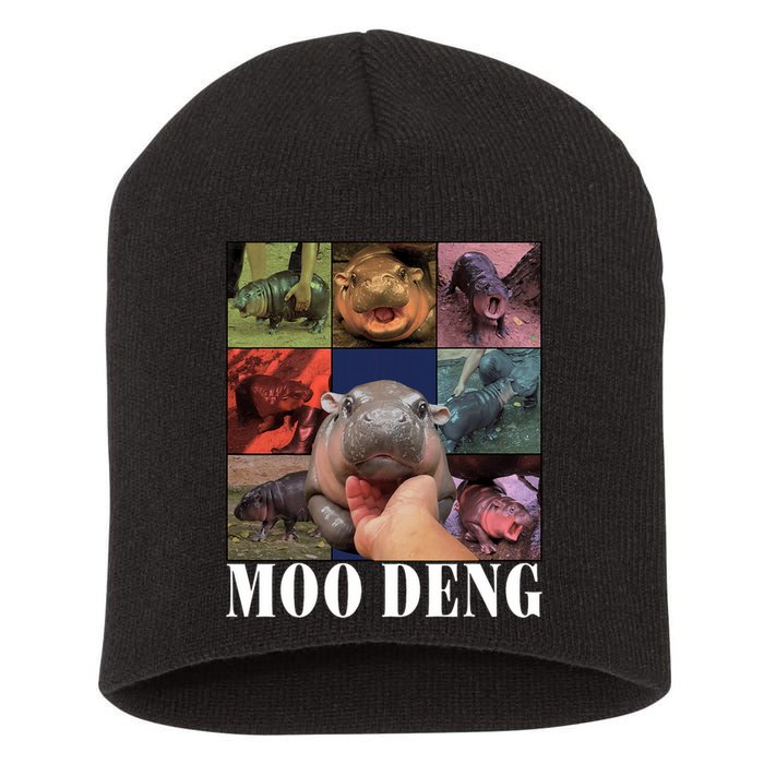 Funny Moo Deng Baby Pygmy Hippo Cute Zoo For Family Short Acrylic Beanie