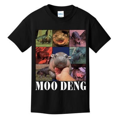 Funny Moo Deng Baby Pygmy Hippo Cute Zoo For Family Kids T-Shirt