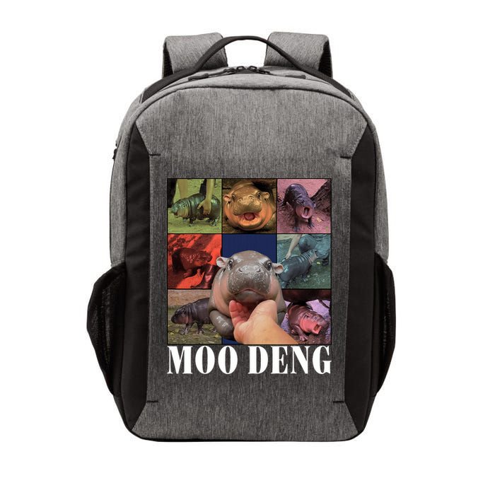 Funny Moo Deng Baby Pygmy Hippo Cute Zoo For Family Vector Backpack