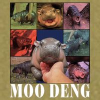 Funny Moo Deng Baby Pygmy Hippo Cute Zoo For Family Garment-Dyed Women's Muscle Tee