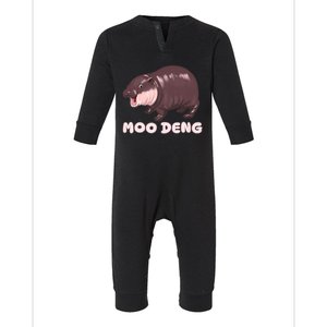 Funny Moo Deng Bouncy Pig The Cute Baby Infant Fleece One Piece