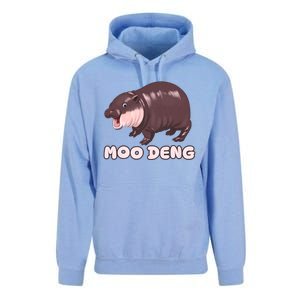 Funny Moo Deng Bouncy Pig The Cute Baby Unisex Surf Hoodie