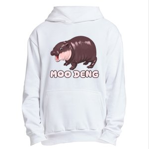 Funny Moo Deng Bouncy Pig The Cute Baby Urban Pullover Hoodie