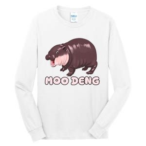 Funny Moo Deng Bouncy Pig The Cute Baby Tall Long Sleeve T-Shirt