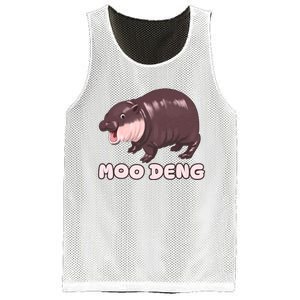 Funny Moo Deng Bouncy Pig The Cute Baby Mesh Reversible Basketball Jersey Tank