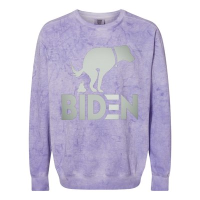 funny my dog hates joe biden i love my dog anti joe biden Colorblast Crewneck Sweatshirt