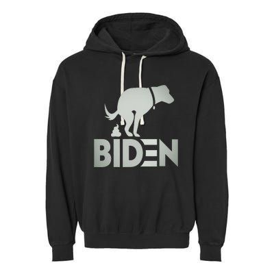 funny my dog hates joe biden i love my dog anti joe biden Garment-Dyed Fleece Hoodie