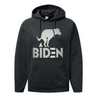 funny my dog hates joe biden i love my dog anti joe biden Performance Fleece Hoodie