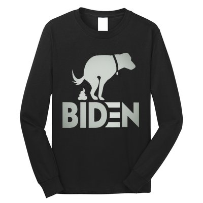 funny my dog hates joe biden i love my dog anti joe biden Long Sleeve Shirt