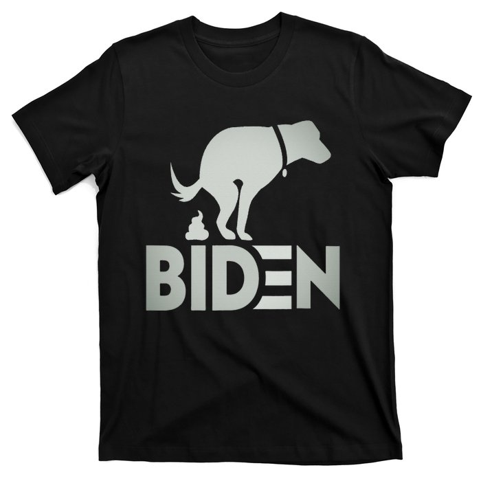 funny my dog hates joe biden i love my dog anti joe biden T-Shirt