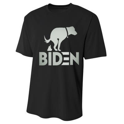 funny my dog hates joe biden i love my dog anti joe biden Performance Sprint T-Shirt