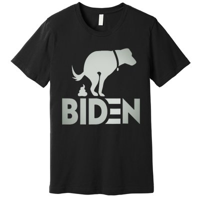 funny my dog hates joe biden i love my dog anti joe biden Premium T-Shirt