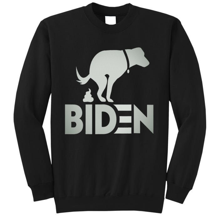 funny my dog hates joe biden i love my dog anti joe biden Tall Sweatshirt