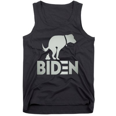 funny my dog hates joe biden i love my dog anti joe biden Tank Top