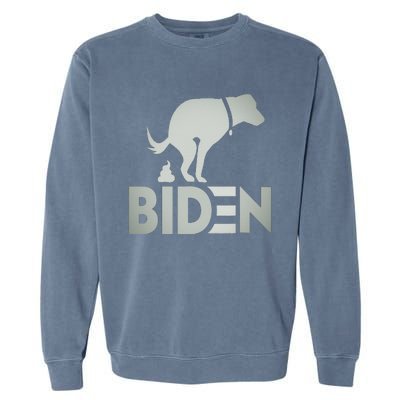 funny my dog hates joe biden i love my dog anti joe biden Garment-Dyed Sweatshirt